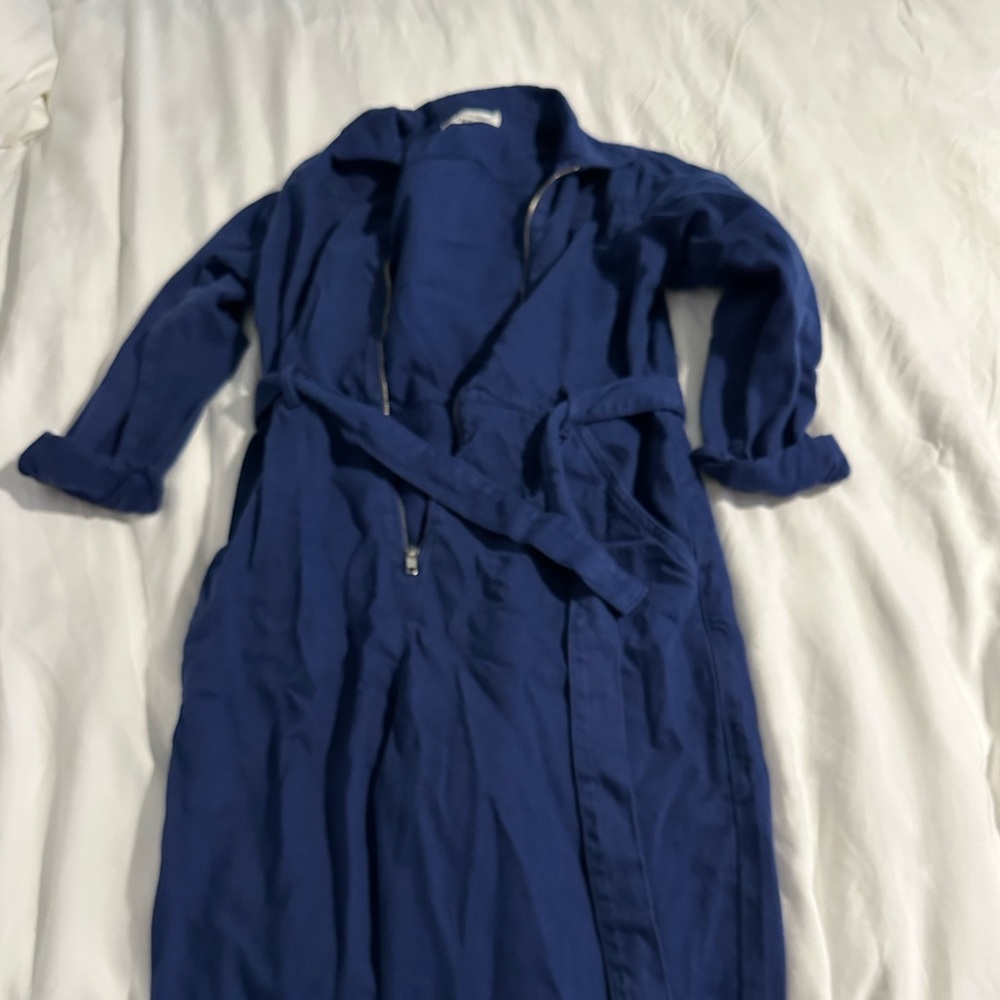 Reformation blue denim jumpsuit 6